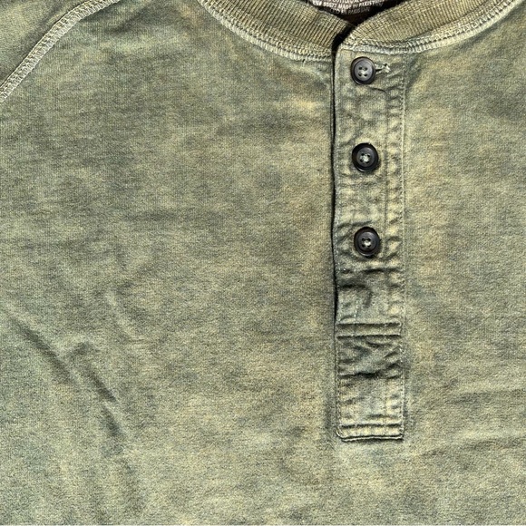 Hand Dyed Reworked Long Sleeve Henley - Picture 7 of 11